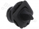 Toggle switch flat black double pole on/off DPDT 